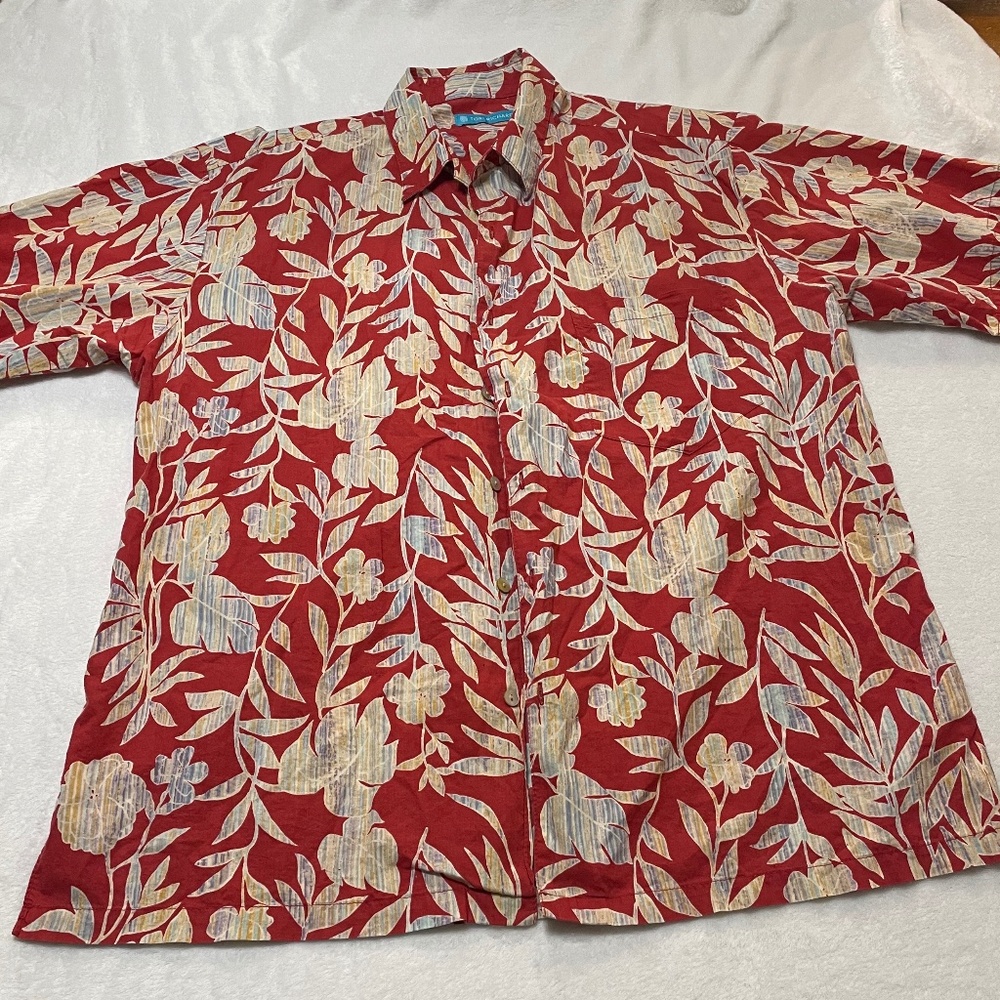 Tori Richard Floral Print Hawaiian Short Mens Size Large